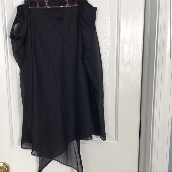 PRADA Semi-Sheer Cotton Wrap Skirt. Beautiful! Size L. Prada is on 🔥 - Picture 3 of 7